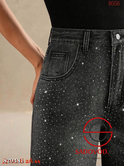 Джинсы багги с высокой посадкой