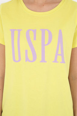 Женская фисташково-зеленая футболка с круглым вырезом - U.s. polo assn фото 7