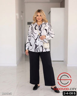 Костюм тройка с принтом