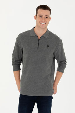 U. S. Polo Assn / Мужской свитшот антрацитового цвета - U.s. polo assn фото 15