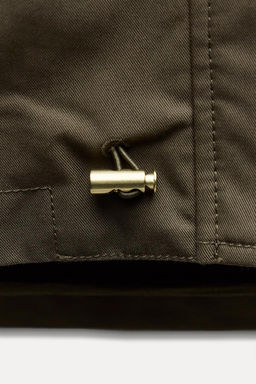 WATER-REPELLENT HOODED TRENCH COAT ZW COLLECTION - Zara фото 10