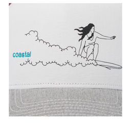 Бейсболка COASTAL арт. HFT New Line (светло-серый / белый)  фото 3