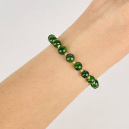 Браслет регулируемый из Хромдиопсида от 16 см