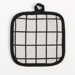 Прихватка Доляна Клетка цв.белый 17*17 см 100% п/э  фото 2