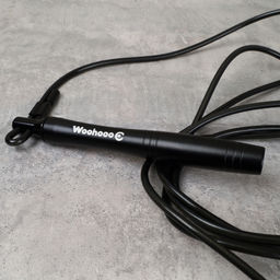 Cкакалка скоростная Woohooo Vento Pro / длина 4.5mm/3m, ручки 2х16.6 см / Black / Вес 207g / уп48 - ГалеонТрейд фото 3