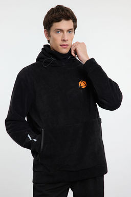 TRENDYOL MAN Premium Antrasit Oversize/Normal Kesim Bask?l? Anti-pilling Polar Sweatshirt TMNAW24SW00122 - Trendyolmilla фото 2