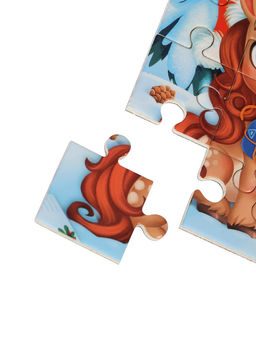 Пазл детский магнитный Новогодняя лошадка, 35 деталей - Лесная мастерская фото 4