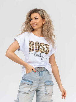 Футболка женская, цвет белый