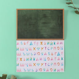 Наклейки в книжке «Алфавит», 3 фона, 20.7×14.2 см