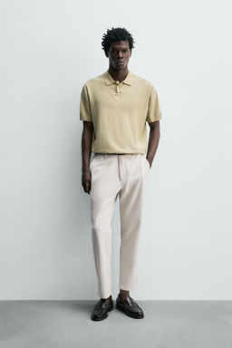 PANTAL?N CHINO ESTRUCTURA CONFORT / Beige claro