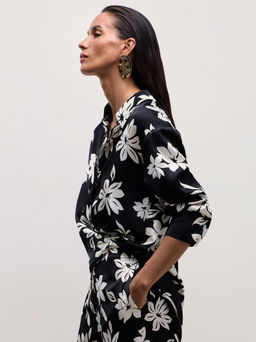 Рубашка из вискозы с длинным рукавом / Zarina  фото 9