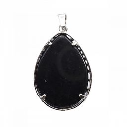 Подвеска Дерево Жизни с камнем Черный агат зеркальный щит от негативных нападений 5см