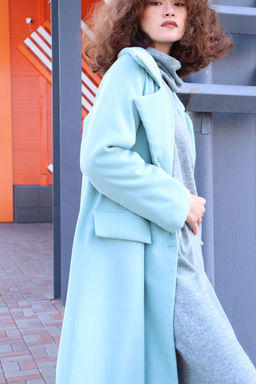 Martichelli Куртка удлинённая в цвете Tiffany  фото 9