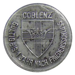 Монета 25 пфеннигов 1918 года Германия Нотгельд Кобленц