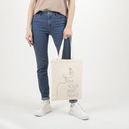 Сумка - шопер Your bad news, 35 х 0,5 х 40 см, отд без молнии, без подклада - Nazamok фото 8