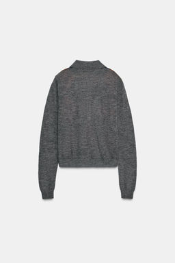 RHOMBUS KNIT POLO SWEATER - Zara фото 6