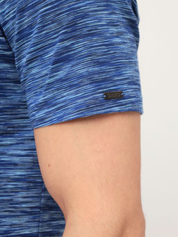 Джемпер мужской с воротником поло короткий рукав GREG G144-KM1246-OR1046 (синий)  фото 4