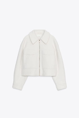 BOUCL_ JACKET WITH PATCH POCKETS - Zara фото 6