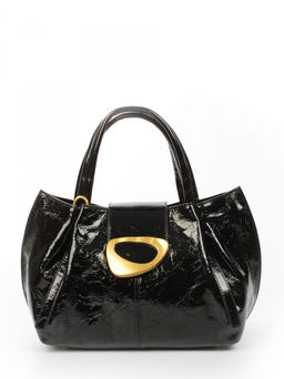 LACCOMA сумка АУ4382-4-черный натуральная кожа хлопок