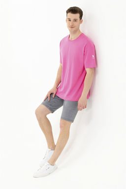 U. S. Polo Assn Мужская розовая футболка оверсайз с круглым вырезом - U.s. polo assn фото 10