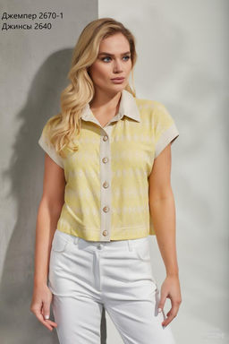 Джемпер 2670/1 желтый - Niv niv fashion фото 2