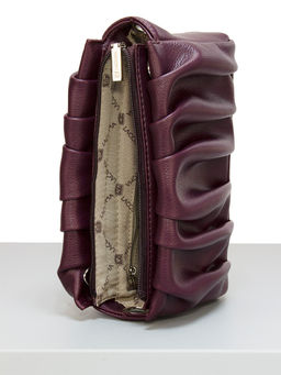 LACCOMA сумка Алиса-23-L815 ежевичный эко кожа хлопок фото 4