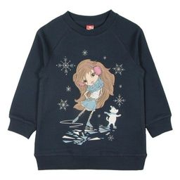 CRB wear/CWK 62479 Платье модель туника для девочки, темно-синий/Ex.Cherubino