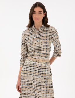 Bej Comfort Fit Uzun Kollu G_mlek