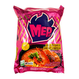 Лапша б/п со вкусом креветок и жареного на гриле чеснока/Grilled garlic shrimp ramyeon Samyang, Корея, 80 г
