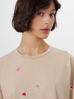 Сорочка ночная женская с печатью - Mark formelle фото 3