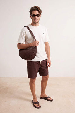 Kahverengi Regular Fit Beli Lastikli _ort & Bermuda TMNSS26SR00018
