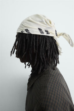 BANDANA ESTAMPADO TEXTO / Crudo - Zara фото 2