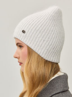 Шапка жен. анг+нейл+люр LB-N88064 white