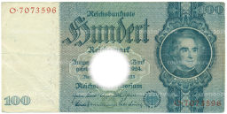 Банкнота 100 рейхсмарок 1935 года Германия