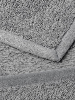 Плед плюшевый 150x200 светло-серый - Denastia фото 4