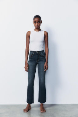 TRF CROPPED FLARE HIGH-WAIST JEANS - Zara фото 32