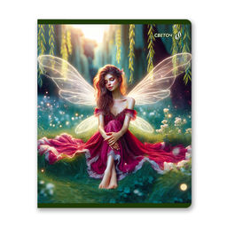 Светоч Т83 Тетрадь ученическая общая, выборочные блёстки, A5 48 л. на скобе 65 г/кв.м , белизна 100 % 10 шт. клетка 01477 Крылатая фантазия фото 6