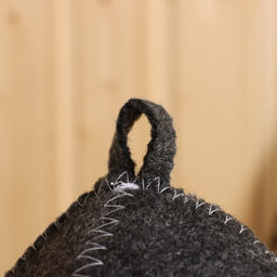 Цена за 5 шт. Шапка для бани с вышивкой Ушел в баню, серая, фасовка 5шт - Добропаровъ фото 3