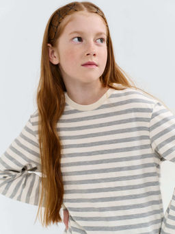 Лонгслив Полоска Пепел 7+ - Bungly фото 4