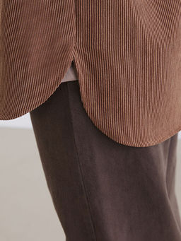 Kad?n Fitilli Kadife G?mlek Tunik