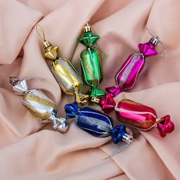 Ёлочные игрушки 6 шт. Конфеты 310.5 см, МИКС