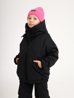 Куртка-бомбер VELUR, черная - Inzibe фото 11