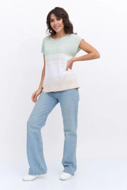 БЕЛАРУСЬ Джемпер Д 3289/бежево-мятный