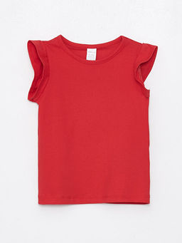 Bisiklet Yaka Basic K?sa Kollu K?z Bebek Ti??rt