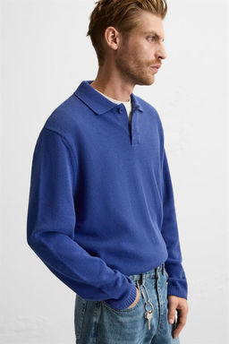 COTTON KNIT POLO SHIRT - Zara фото 5
