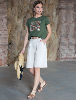 VILATTE / Футболка из премиального хлопка с авторским принтом  фото 5