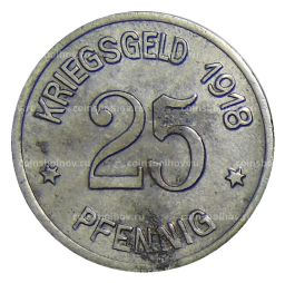 25 пфеннигов 1918 года Германия  Нотгельд  Кобленц