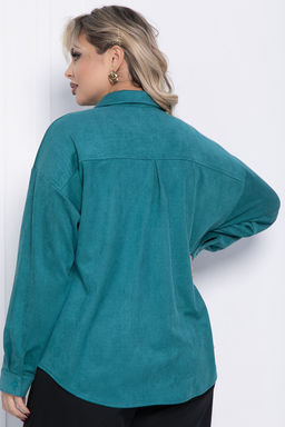 Рубашка Милолика (бирюзовая) Б15439-18М - Lt collection фото 3