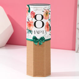 Соль для ванны 220 г и бомбочка 120 г С 8 марта!, подарочный набор, ЧИСТОЕ СЧАСТЬЕ  фото 2