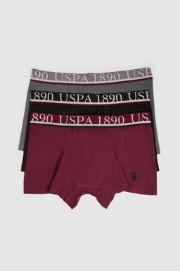 Erkek Bordo 3l_ Boxer Tak_m_ - U.s. polo assn фото 2